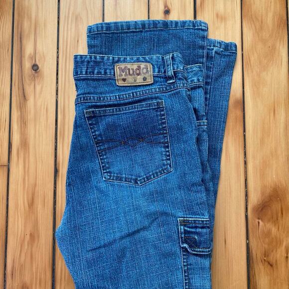 Vintage Y2K 2000s Mudd Jeans Flared Size 16.5 - Picture 1 of 5